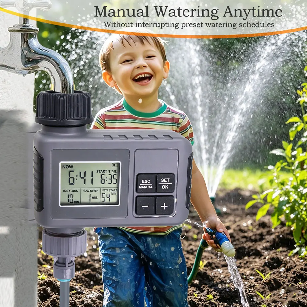 Garden Water Timer Home Indoor Outdoor Timed Irrigation Controller Automatic Sprinkler Programmable Valve Faucet Hose Electronic - 3