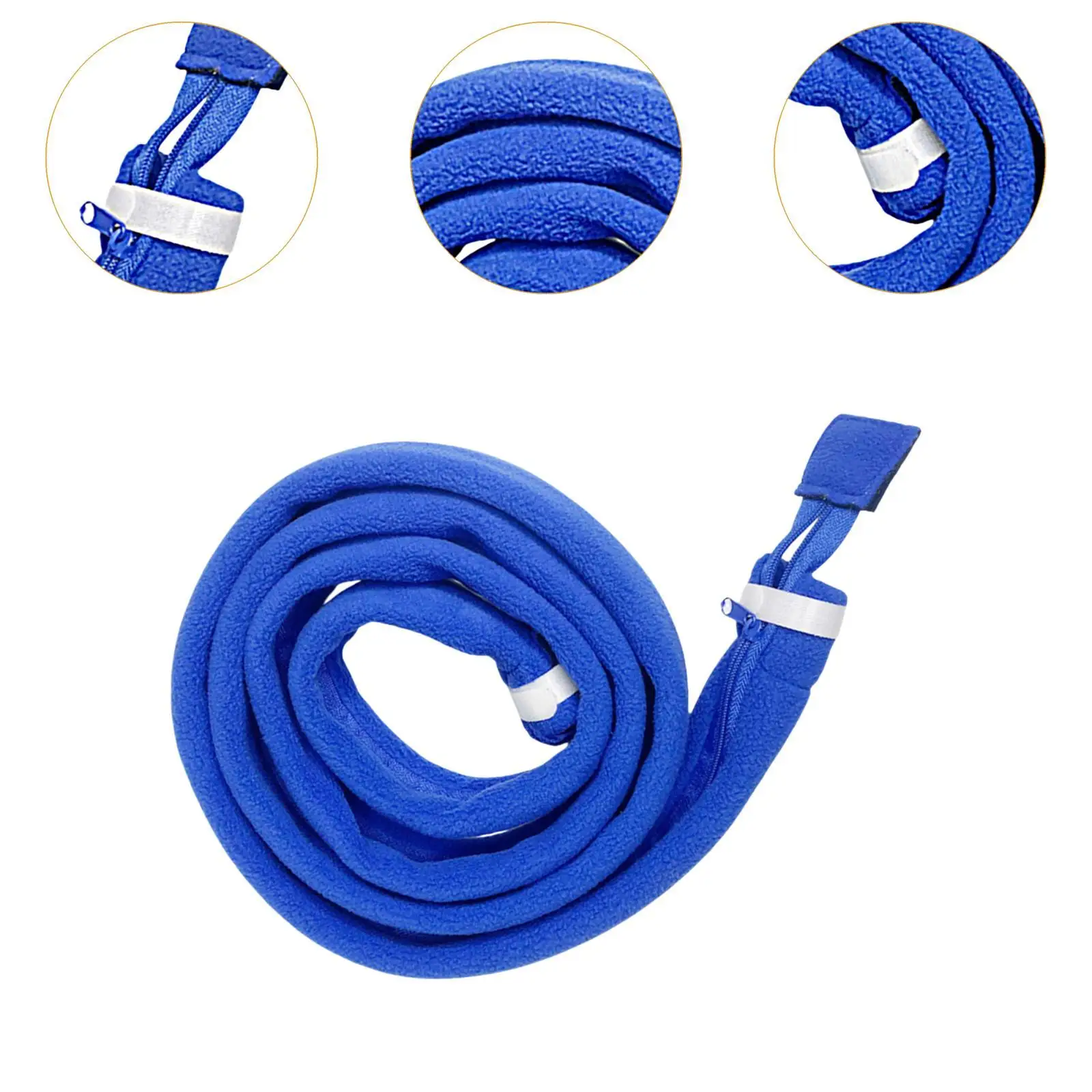 Cpap Hose Cover with Zipper Insulation Protection Soft Zippered Fleece Wrap 5
