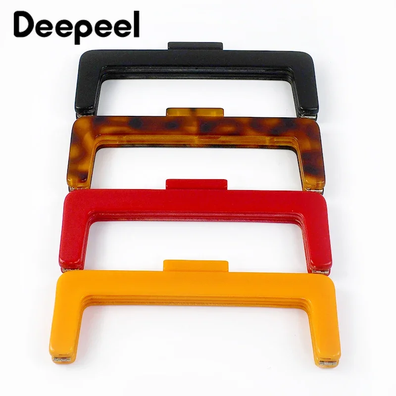 1Pc Deepeel 23cm Square Acrylic Handbag Handle Plastic Kiss Clasp DIY  Sewing Brackets Bags Handles Purse Clip Frame Accessories - AliExpress