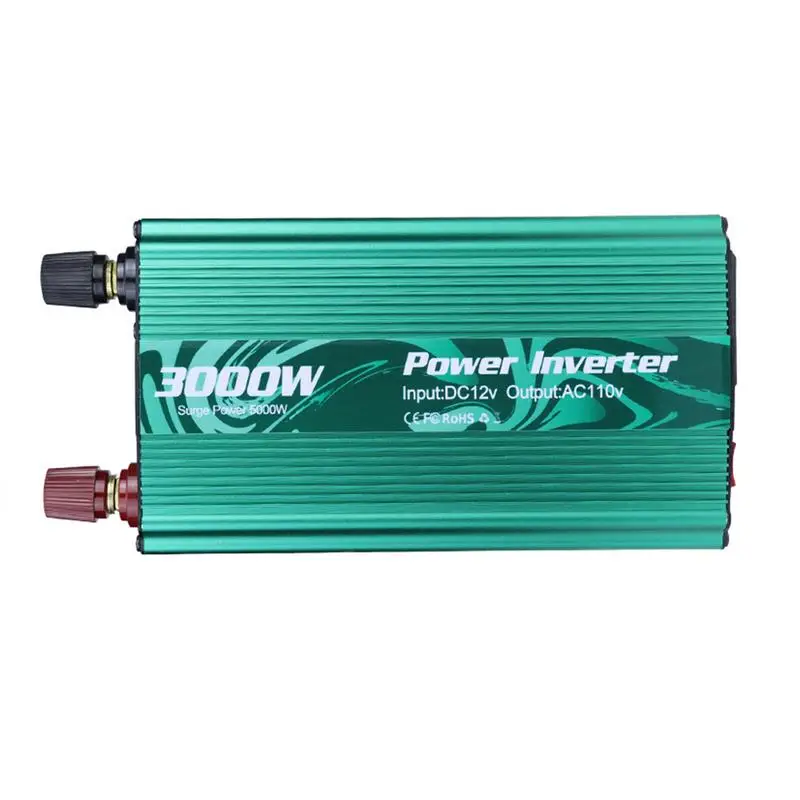 

3000W Car Power Inverter Modified Sine Wave DC 12V to AC 220V Transformer Convert Car Charger Converter Adapter