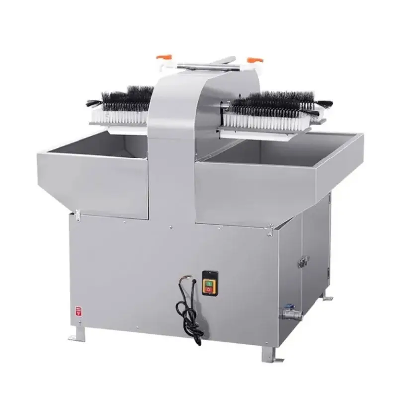 

Commercial 4-Head Semi-Automatic Brush Bottle Washing Machine