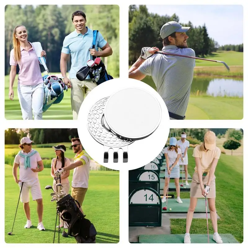 Magnet Ball Marker For Golf Ball Marker Magnetic For Golf Sport Outdoor Sports Equipment Belt And Pocket Clip-On