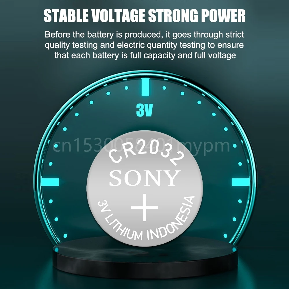 Оригинальный кнопочный Аккумулятор SONY 3V CR2032 2032 DL2032 ECR2032 ...