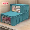 Large Capacity Non-Woven Clothes Quilt Storage Bag Dust-Proof Sweater Blanket Organizer Box Foldable Sorting Pouche Home Storage 1