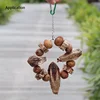 Natural Material Pet Parrot Toy Bird Paw Grinding Biting Wooden Toys Pet Parrot Macaw Hammock Bird DIY Toy 5