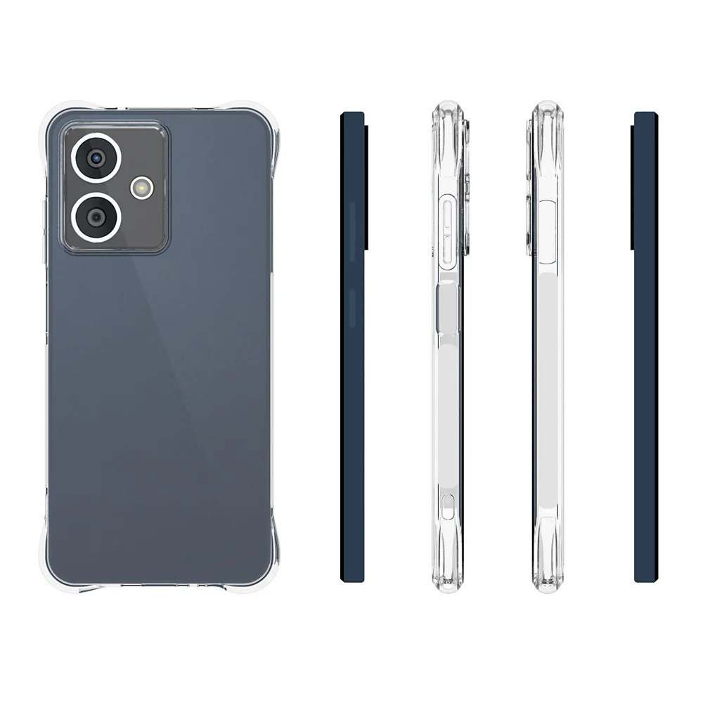 HMD Pulse Pro Plus Fusion Skyline Hülle, Luftkissen, stoßfest, Airbag, transparentes Silikon, TPU-Rückseite, weiche Hülle für HMD Pulse Plus – Detail 23