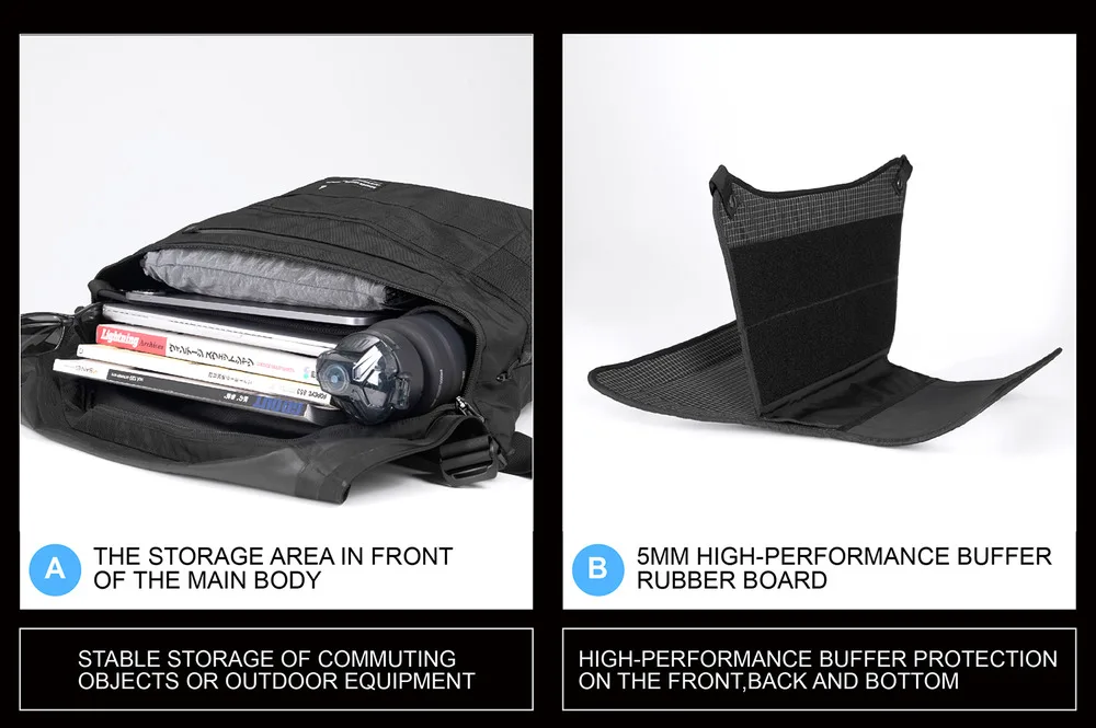 Reindee Lusion 24ss Waterproof cd material shoulder bag set molle pad modul expansion accessories techwear