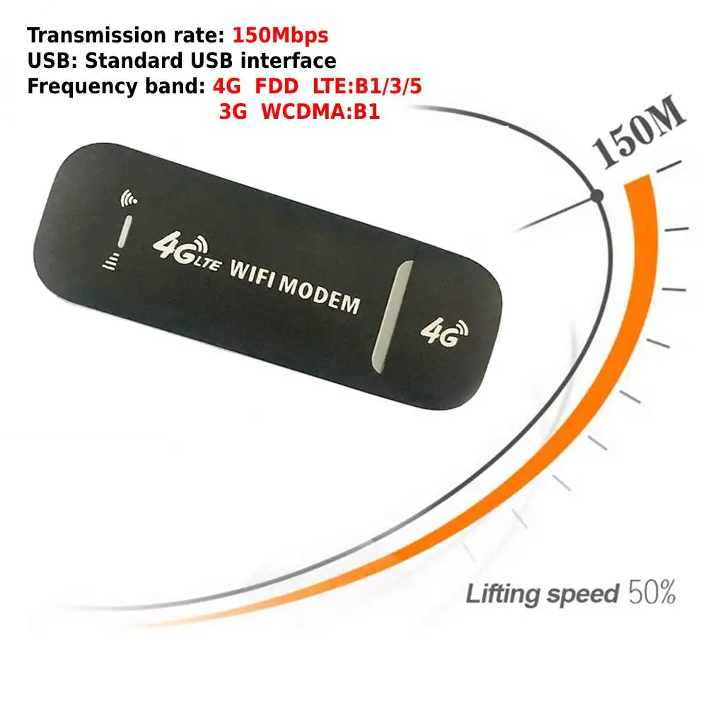Wireless LTE WiFi Router 4G SIM Card Portable 150Mbps USB Modem Stick Dongle Office 1-10 PCS