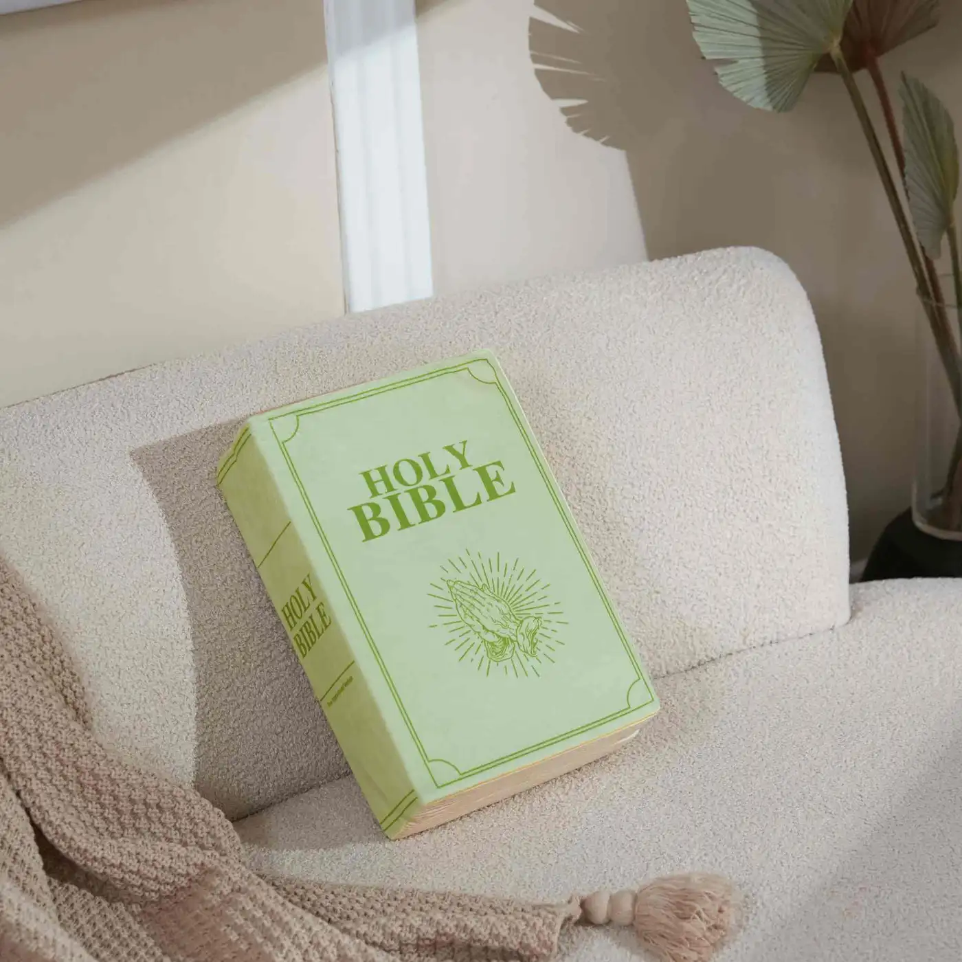 

33cm The Holy Bible Pillow Plush Book and Memory Foam Pillow Bible with Learn the Valuable Lesson of Romans 8:18