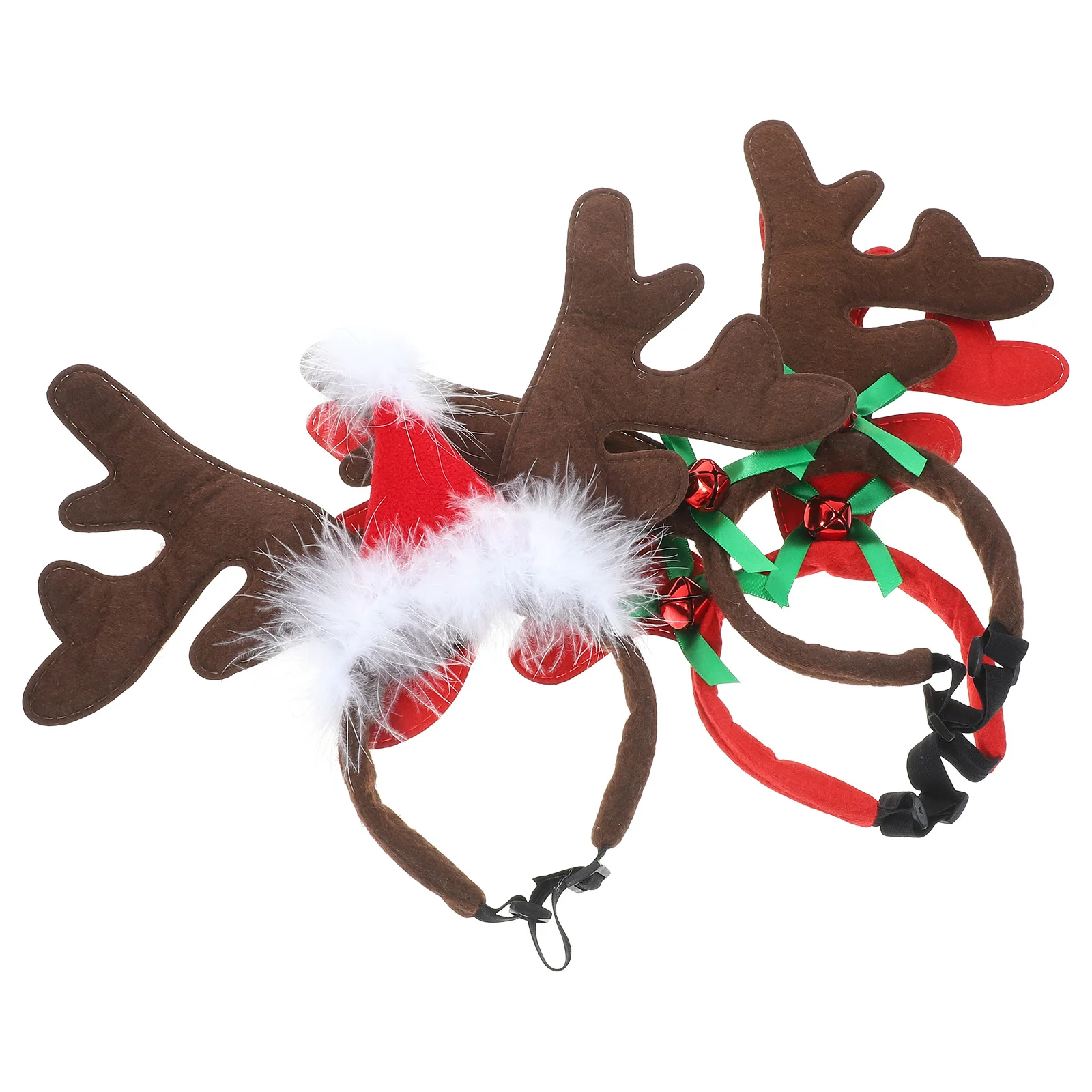 

Holiday Pet Headpiece Elk Antler Headband Small Dog Christmas Outfits Deer Horns