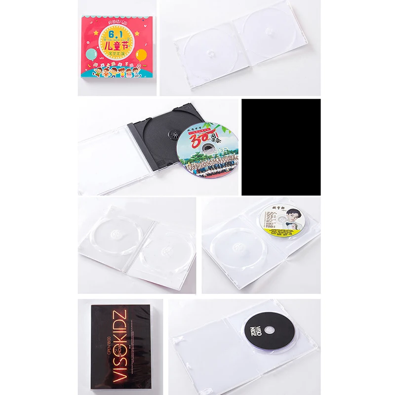 CD DVD Storage Bag CD DVD Storage Case 100PCS CD DVD Double Sided Cover Storage Case Plastic Bag Sleeve Envelope Provide Storage Protection For CD And DVD Disc Folder