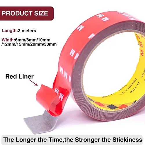 3Meters Extra Strong Double Sided Tape Adhesive 0.8mm Thick For Car Industry Special High Viscosity Mounting Fixing Sticky Tape - Image 4