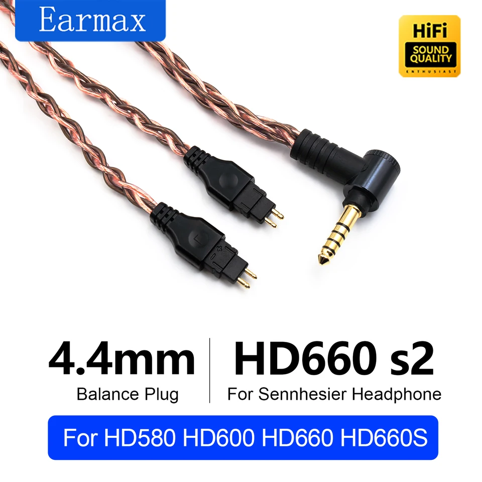 4.4mm バランス ゼンハイザー Hd660S2 Hd660S Hd660 Hd650 Hd600 Hd580