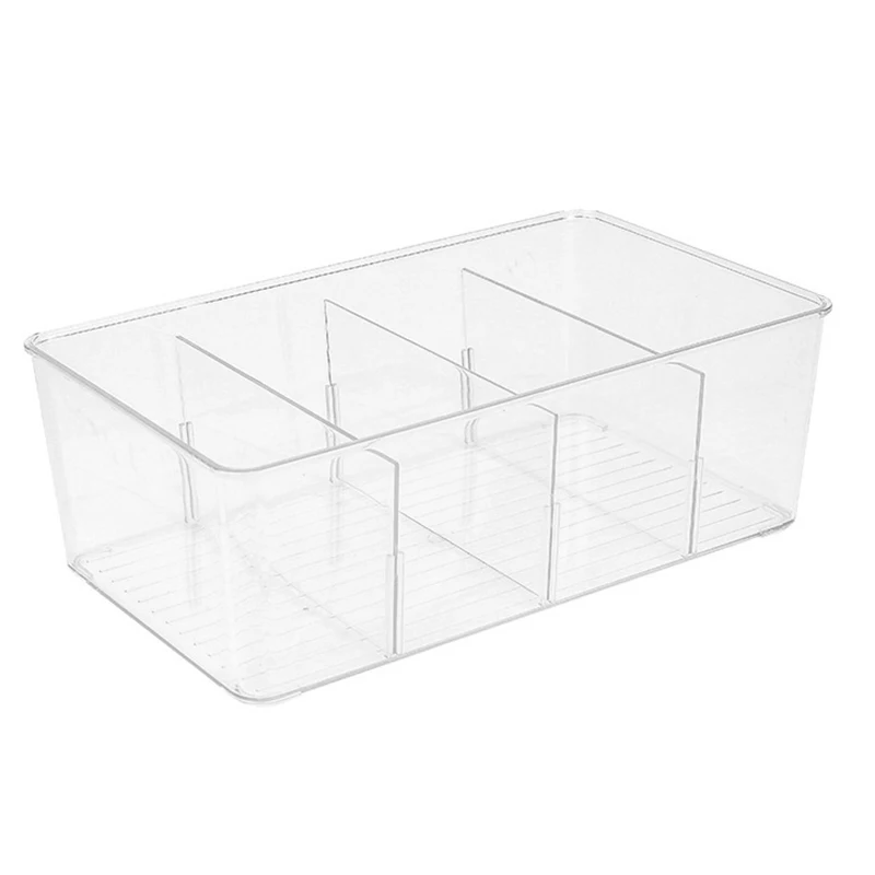 Tea Bag Storage Box Office Multifunctional Storage Box with Lid Acrylic Organizer Coffee Bag Compartment Box 4
