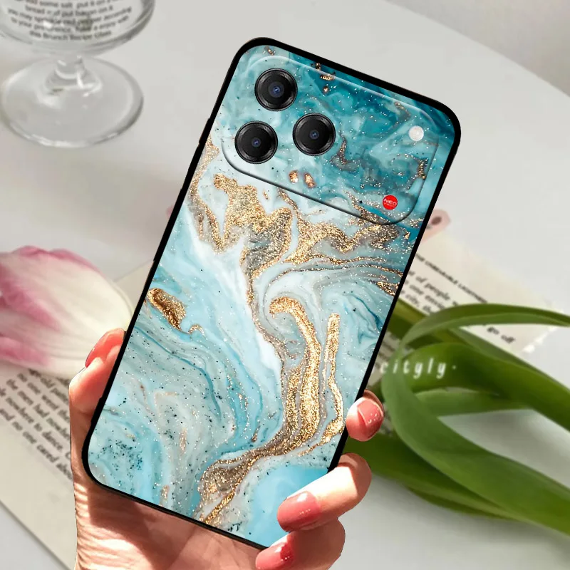 Luxury TPU Silicone Soft Back Cover for ZTE Blade V80 Pro 4G - Elegant  Coque
