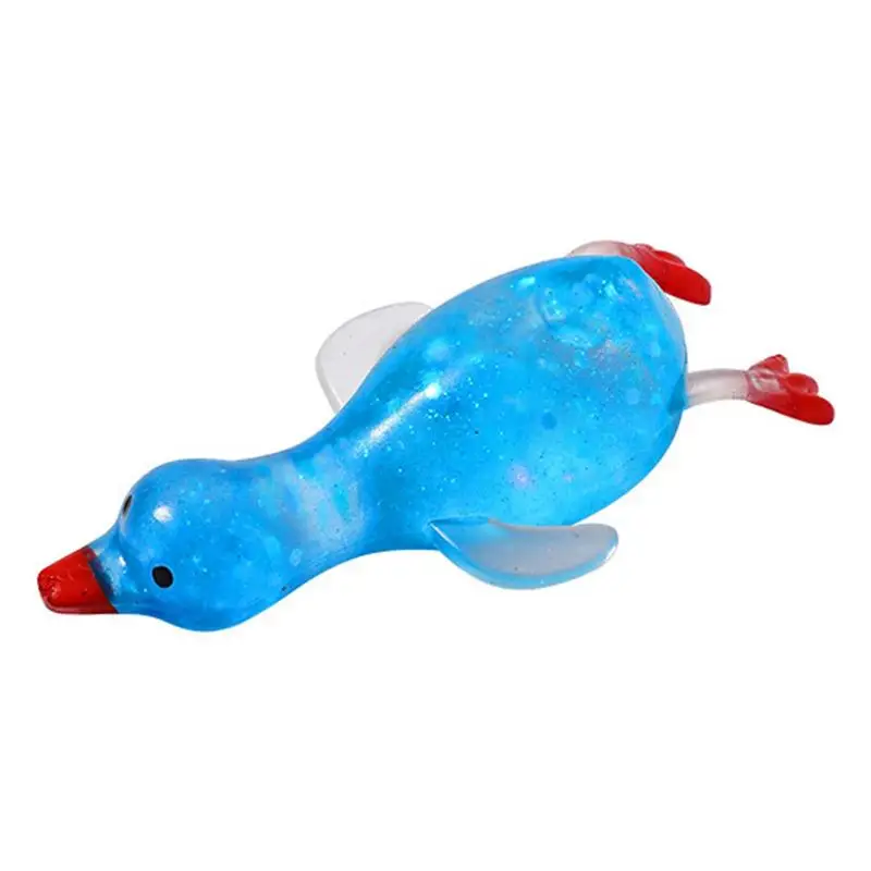 

Squeeze Toy Filled With Sequins Duck Pinch Toy Soft Slow Rebound Pressure Toy Stress Relief Fidget Toys Vent Toy For Kids Adults