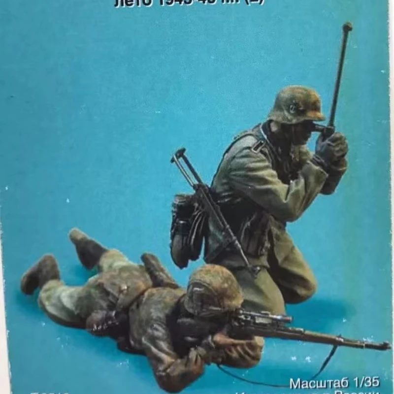 Kit de colección de figuras de resina 1/35, 2 soldados de la Segunda Guerra  Mundial, envío gratis, Juguetes Diy sin montar, sin pintar| | - AliExpress