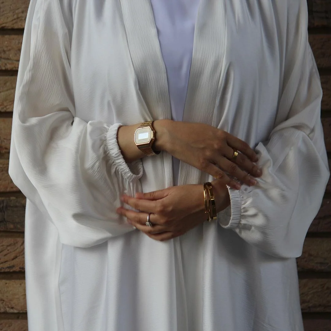 Prayer Clothes Women Satin Cardigan Robe