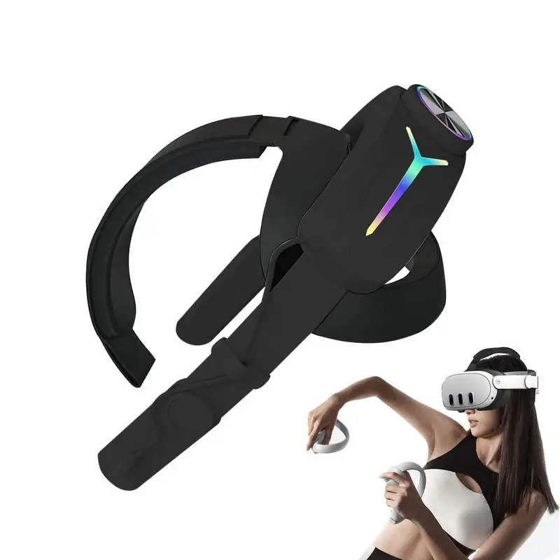 

Регулируемая головная повязка RGB для виртуальной реальности, 8000 мАч, перезаряжаемый альтернативный головной ремень, удобный снижение давления на лицо для гарнитуры виртуальной реальности 3