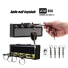 Retro Radio Wall Mounting Key Holder Vintage Guitar Keychain with 4 Plugs Creative Wall Hangers Rack Home Decoration Hooks Gift 1