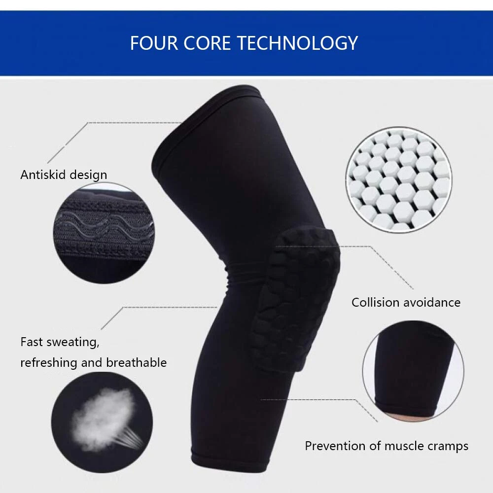 Kids/Youth Sports Honeycomb Compression Knee Pads Guards
