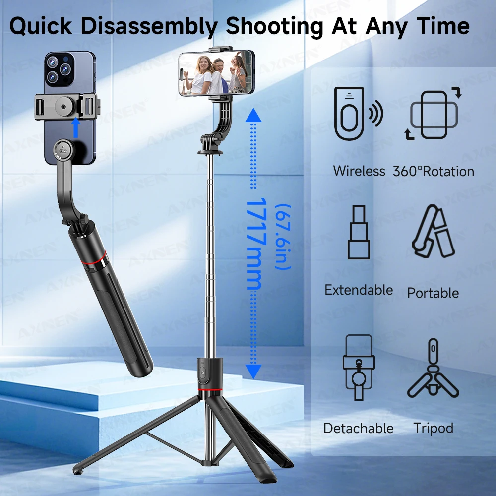 Bluetooth Selfie Stick Tripod 2