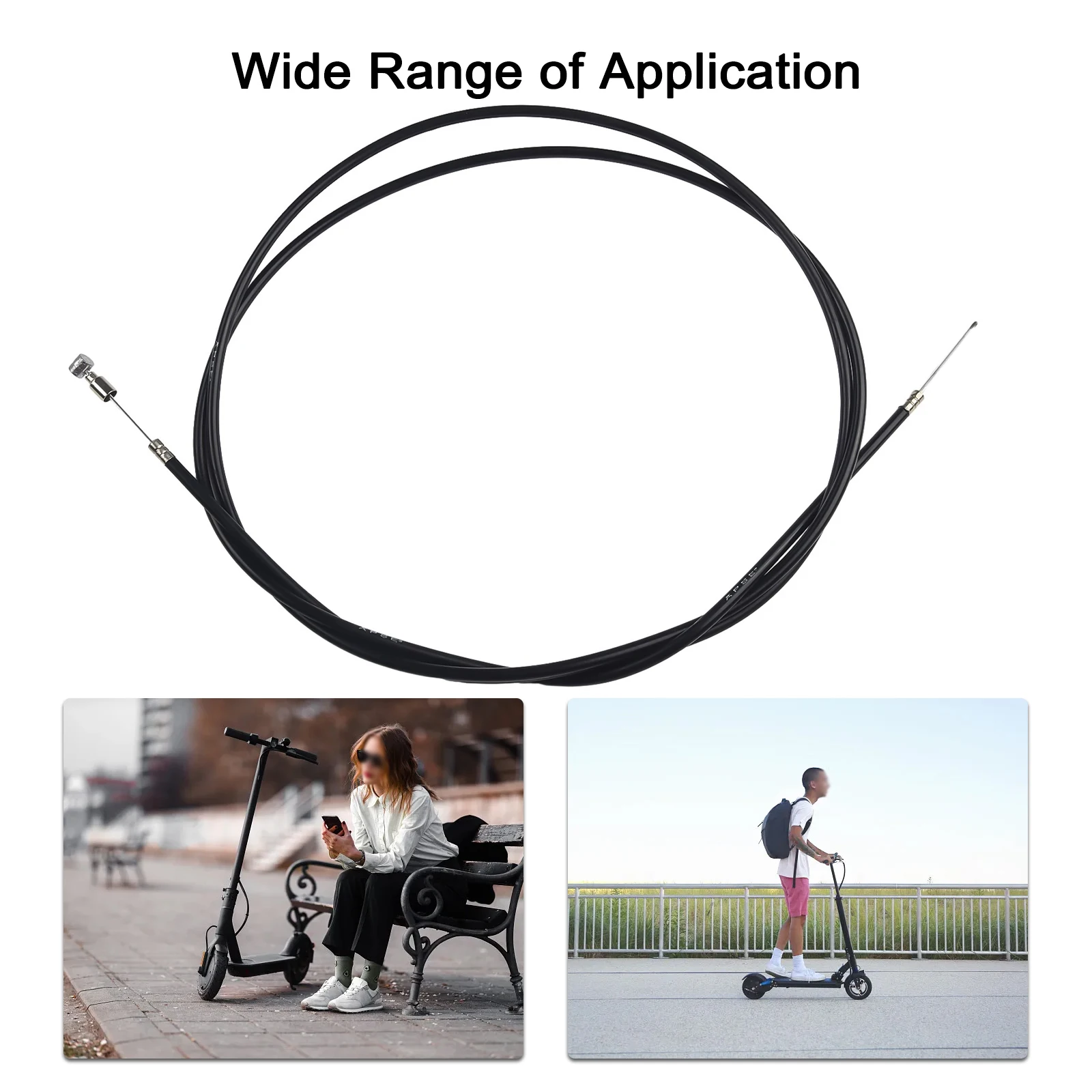 Câble De Frein De Rechange Pour Trottinette Xiaomi Pro - Longueur 175 Ou 180 Cm, Acier - Améliore La Sécurité