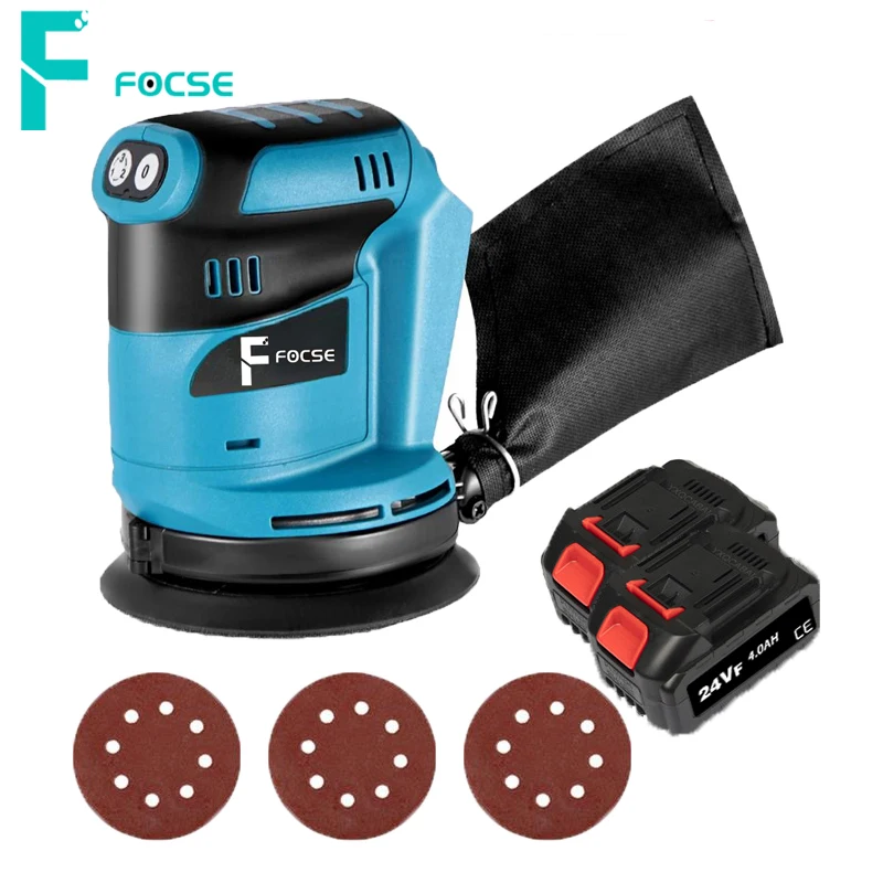Random Orbit 3 Speed Electric Sander Wood Grinder Polishing 3PCS 8 Hole 125mm Sandpaper Compatible For Makita 18V Battery Sander 3pcs wood handle stainless steel wire brush copper brush for industrial devices surface inner polishing grinding cleaning