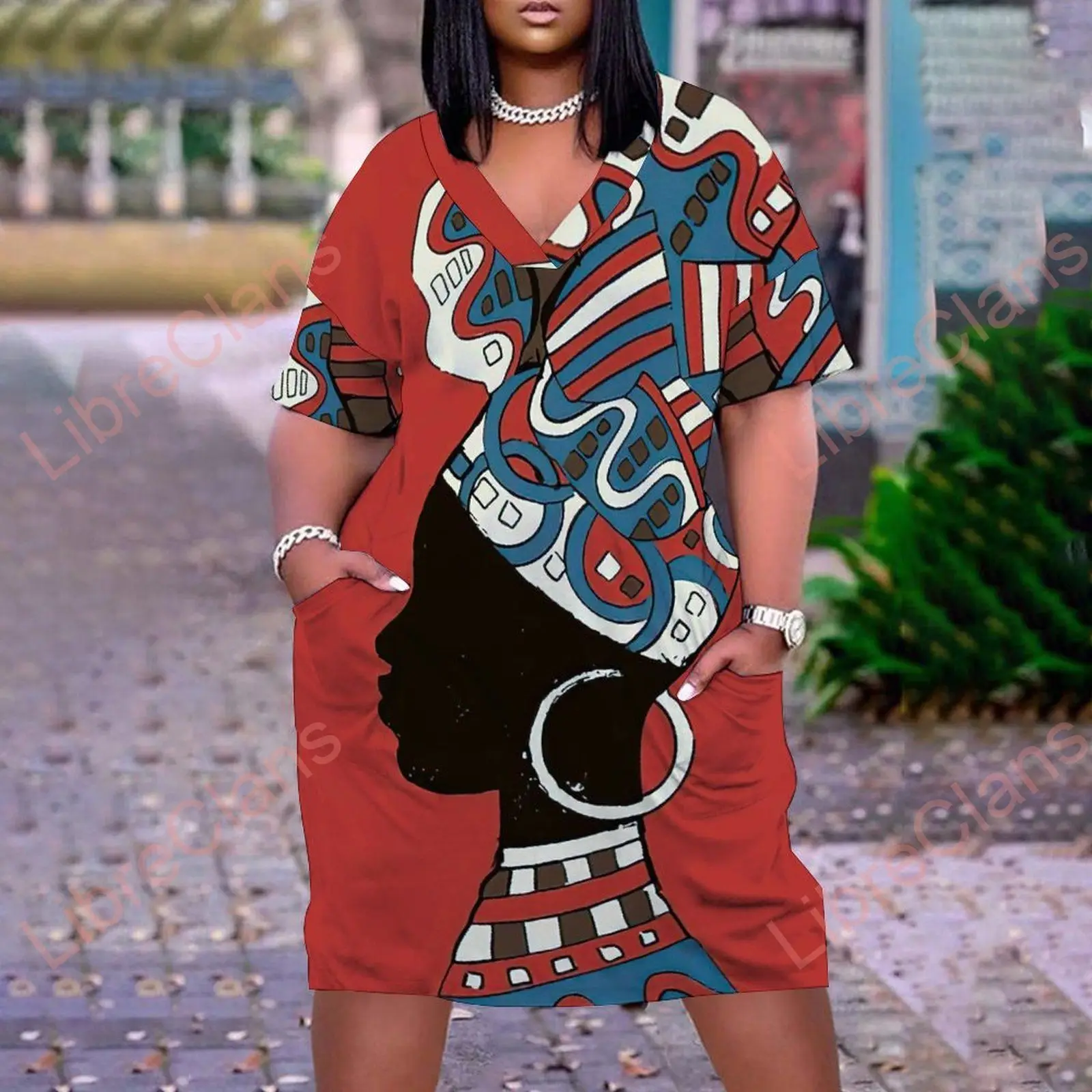 African-Girl-Painting-Harajuku-Fashion-Style-3D-Print-Women-s-Clothes-V ...