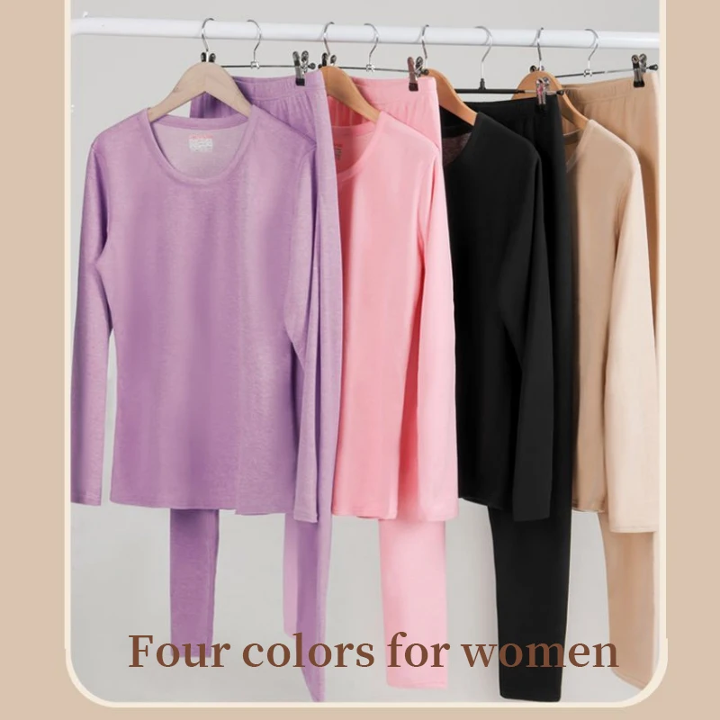 Winter Clothes women Women's Thermal Underwear Lingerie Set 2 Piece Sets Long Sleeve Tops Warm Pants Leggings