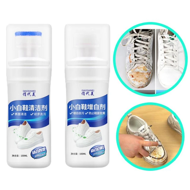 100ml Shoe Cleaner Foam Cleaner with Brush Cleaning Stain Dirt Foam Cleaner  Sneaker Cleaner Decontamination White Shoes Cleaning - AliExpress