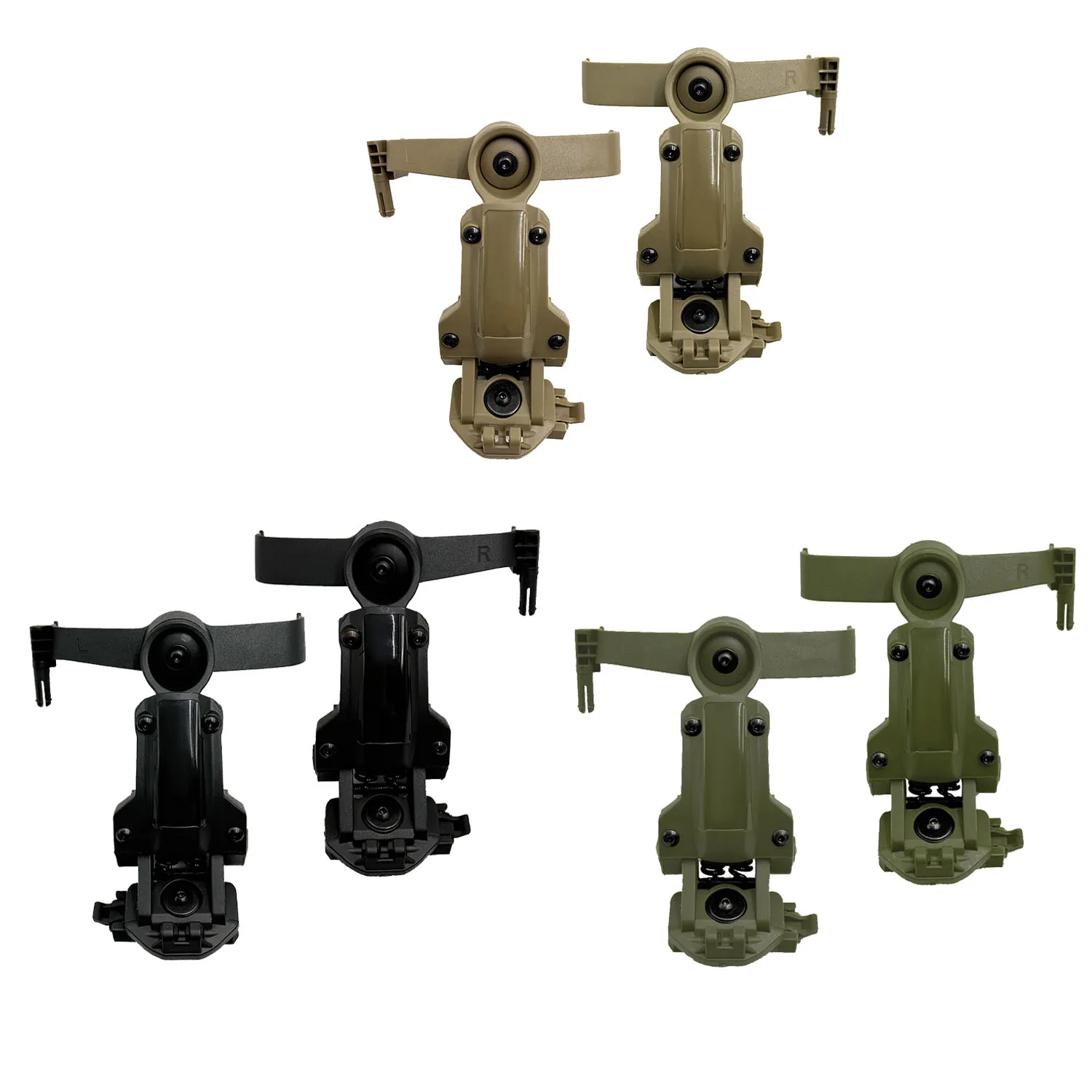 Tactical Headset Bracket Fast Ops Core Helmet ARC Rail Adapter Set fit for Comt