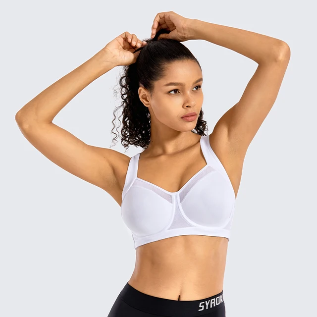 Sport Bra Women High Support Unlined Underwire Racerback ports Bras for Women High Support Underwear 2