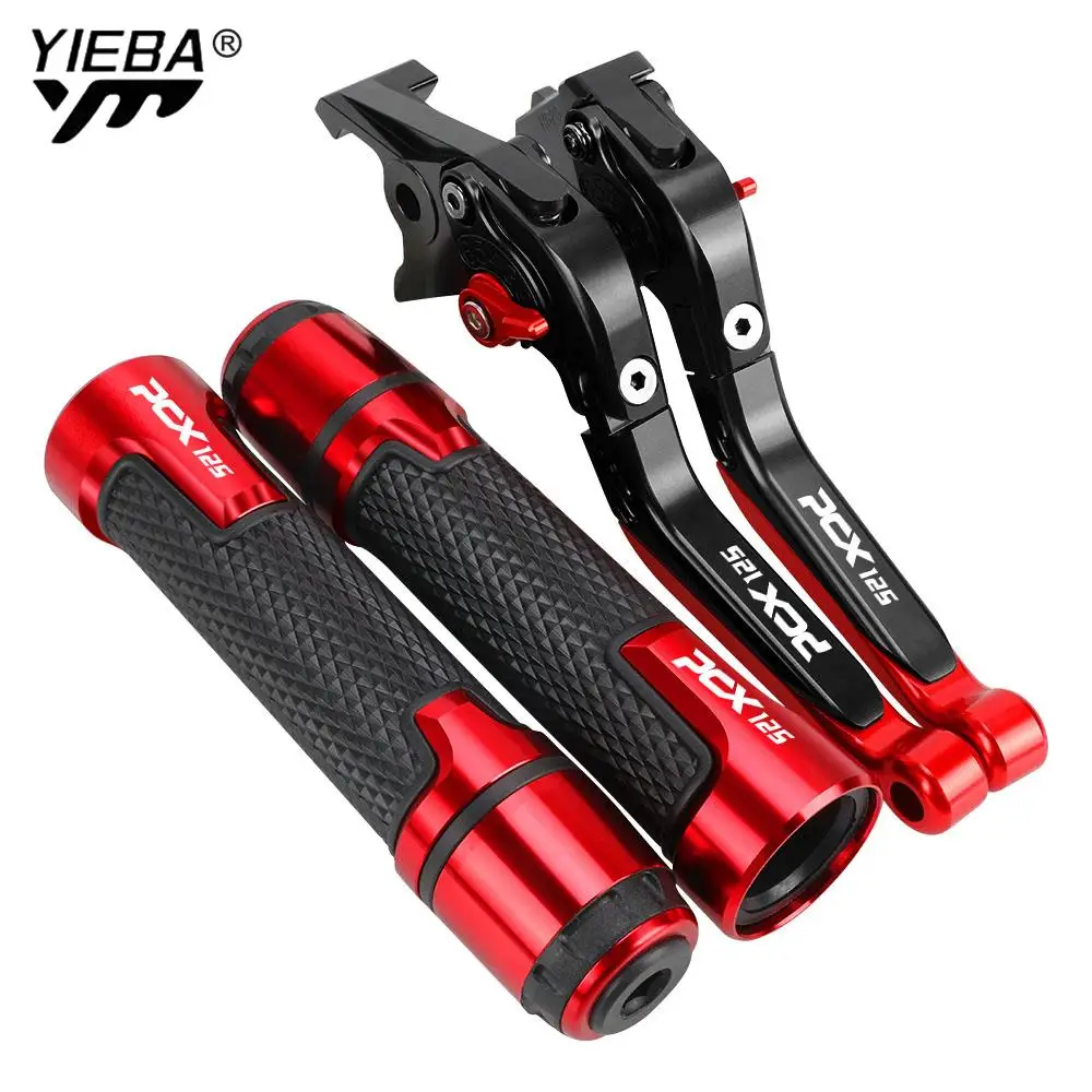 

PCX 125 Motorcycle Folding Extendable CNC Moto Adjustable Clutch Brake Levers Handbar End Grips FOR HONDA PCX125 All Years Parts