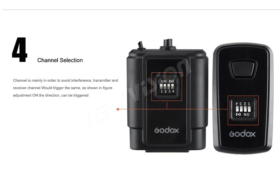 Godox DM-16 Channel Wireless Radio Remote Studio Flash Trigger For Canon Nikon O