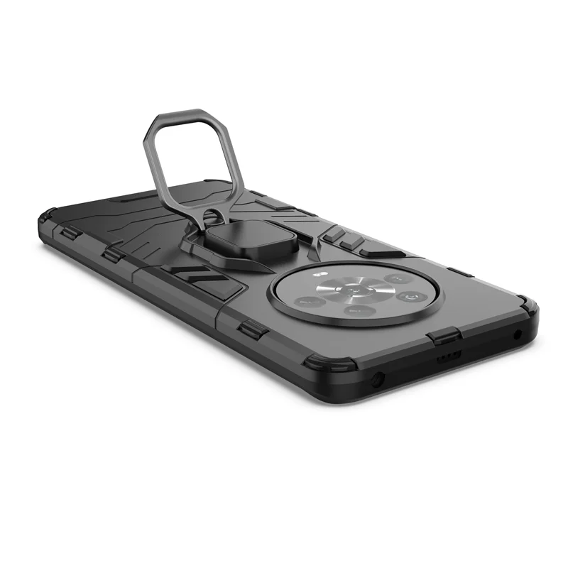 Stoßfestes Panzergehäuse für Honor Magic 3 4 Pro Plus Lite Hybrid Hard PC + Soft TPU Rotating Ring Stand Holder Cover Shell_voghion.com