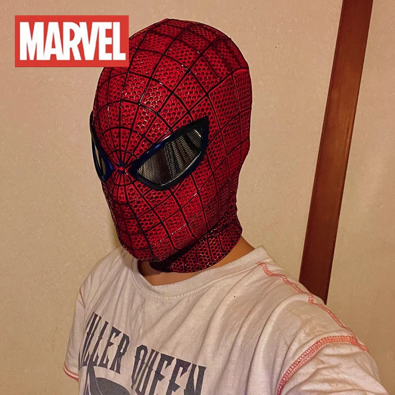 Personalizzato Super Spider Man Mask Movie Reveal Garfield Version Peter Parker Figure Copricapo 1:1 Mask Figurine Friend Gifts