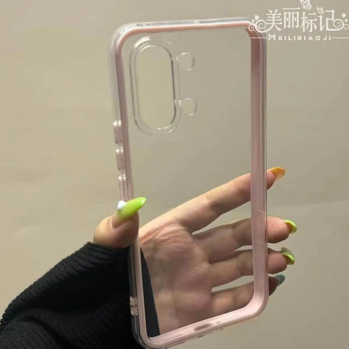 Enhanced Transparent 2-in-1 TPU Cover  with Anti-Drop Protection