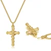 2024 New Luxurious Spoon Necklace Retro Snake Around Cross Stainless Steel Hollow Pendant Fashion Jewelry for Woman Man 3