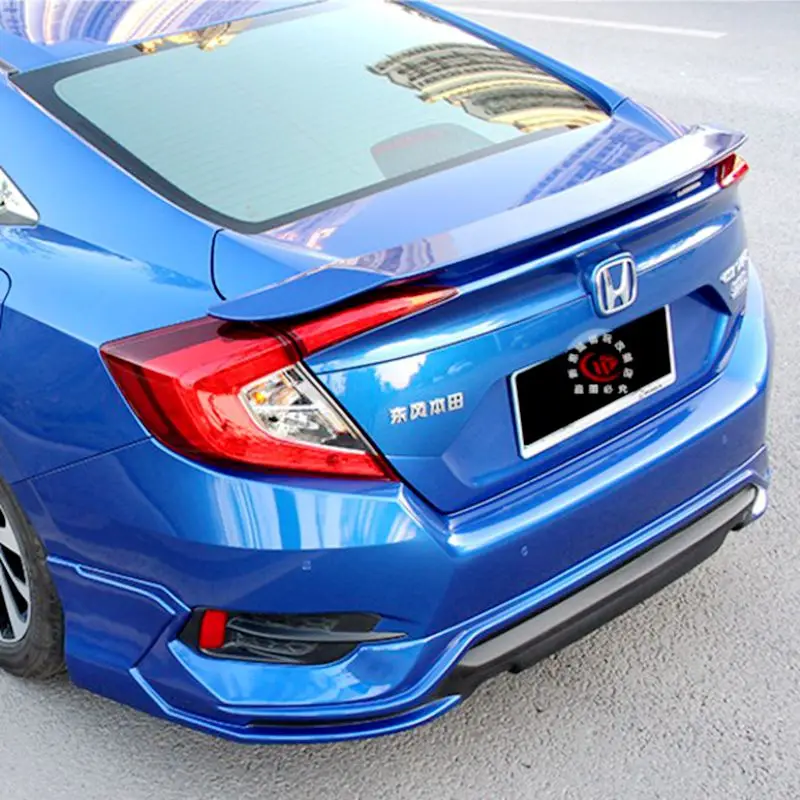 Per Honda Civic Spoiler Materiale Auto Ala Posteriore Colore Spoiler Posteriore Spoiler Ala Posteriore Con Luce Led 2016