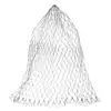 1PC Nylon Folding Fishing Landing Net Rhombus Mesh Landing Dip Net-D40/50/60cm