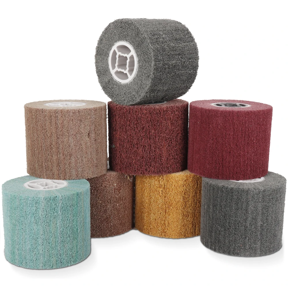 Nylon Non-Woven Abrasive Flap Brush for Polishing and Deburring Stainless Steel and Metal, 60-600 Grit