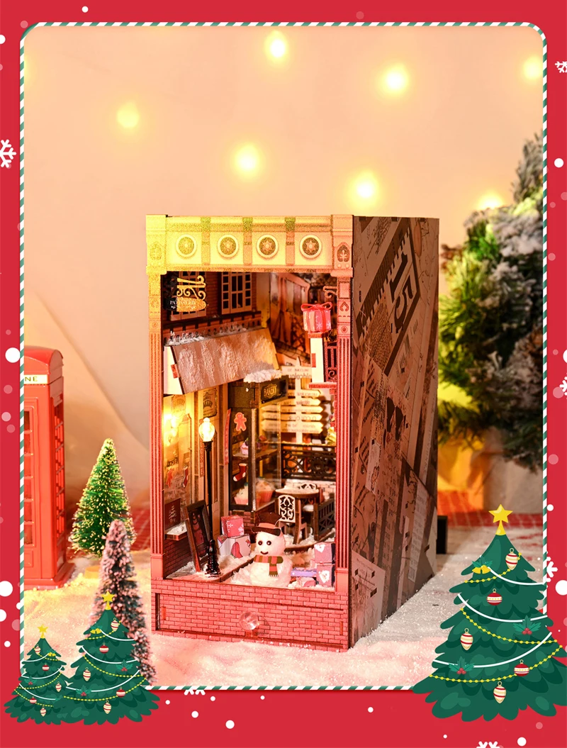 Christmas Book Nook Kit: Day 1 