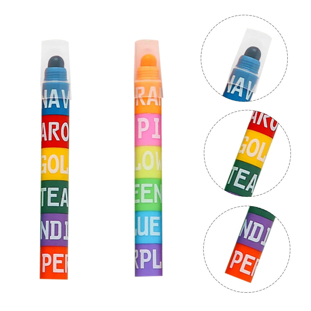 2 Pcs Bible Highlighters Simple Markers Fashionable Creative Pens Stitching School Practical Writing Office