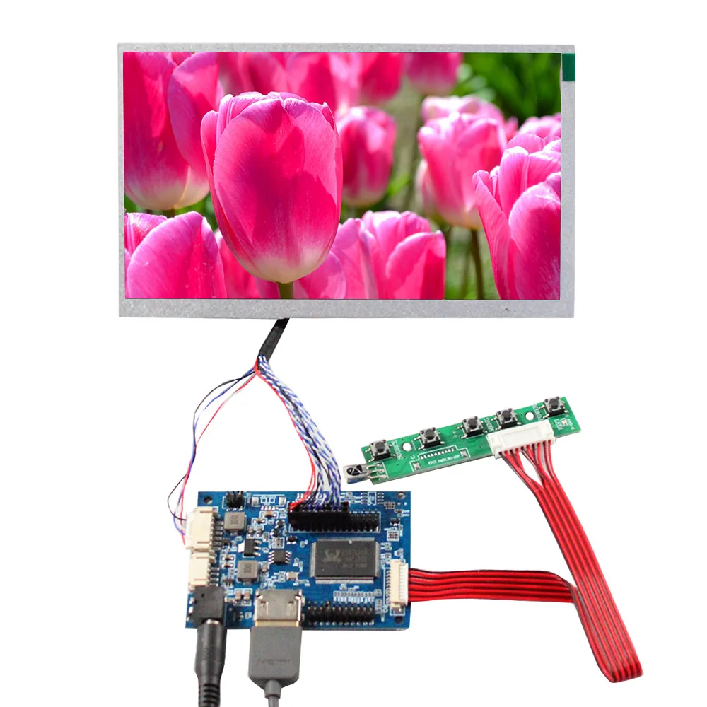 

HD MI аудио Плата управления и 7 в 1000nit 1024x600 JH070BO20KG ЖК-экран 20Pin