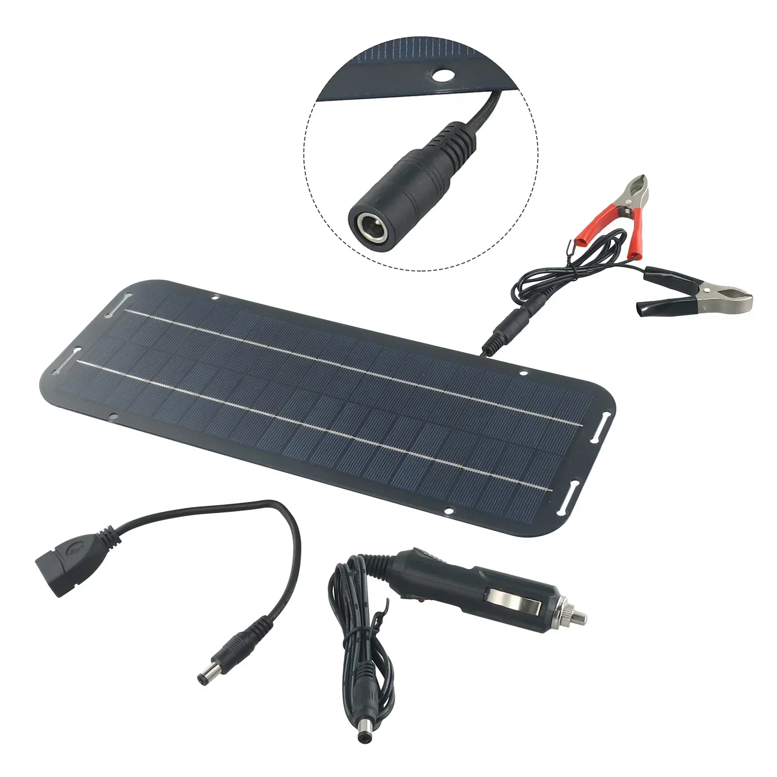 12V Solar Panel Trickle Battery Charger For Caravan Car Van Boat Kit