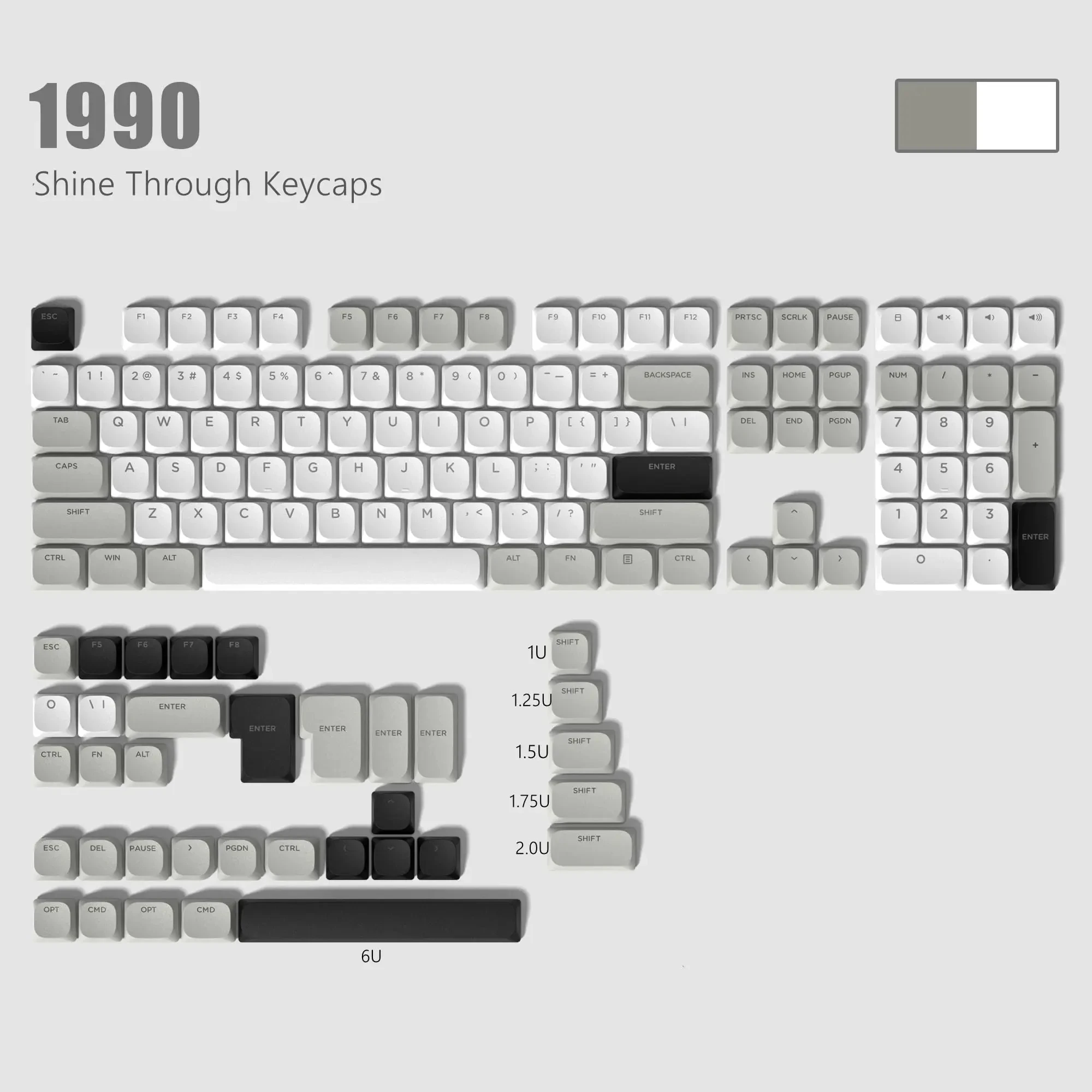 Low Profile Pbt Keycaps Retroiluminado Brilhar Através de Rgb 61 84 104 Cereja Gateron mx Gamer Teclado Mecânico 60 143 Chaves - Imagem 6