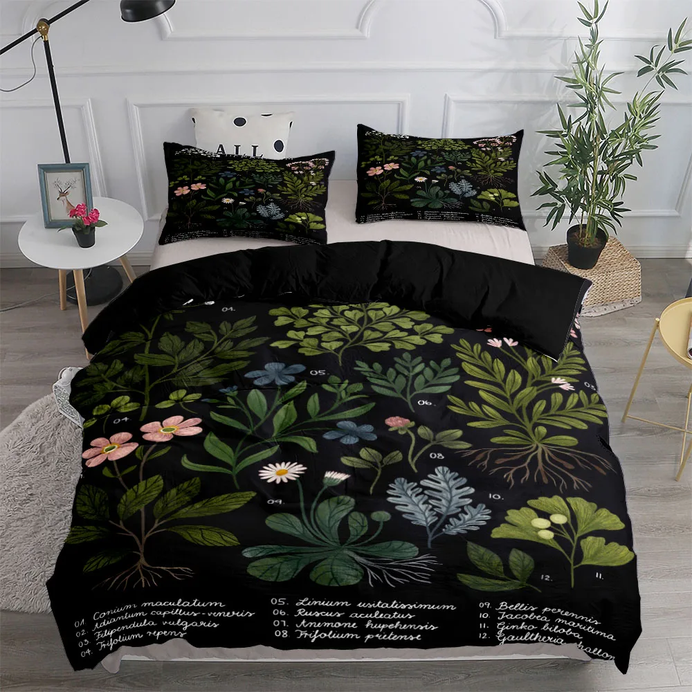 Set Piumino Per Arte Botanica/Copripiumino Doona Singolo Doppio Queen King Cal Set Biancheria Da Letto King Size