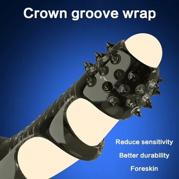 Spike Penis Sleeves Reusable Cock Ring For Men Delayed Ejaculation Stronger Erection Adult Supplies Nozzle Dick Sex Toys For Man 2