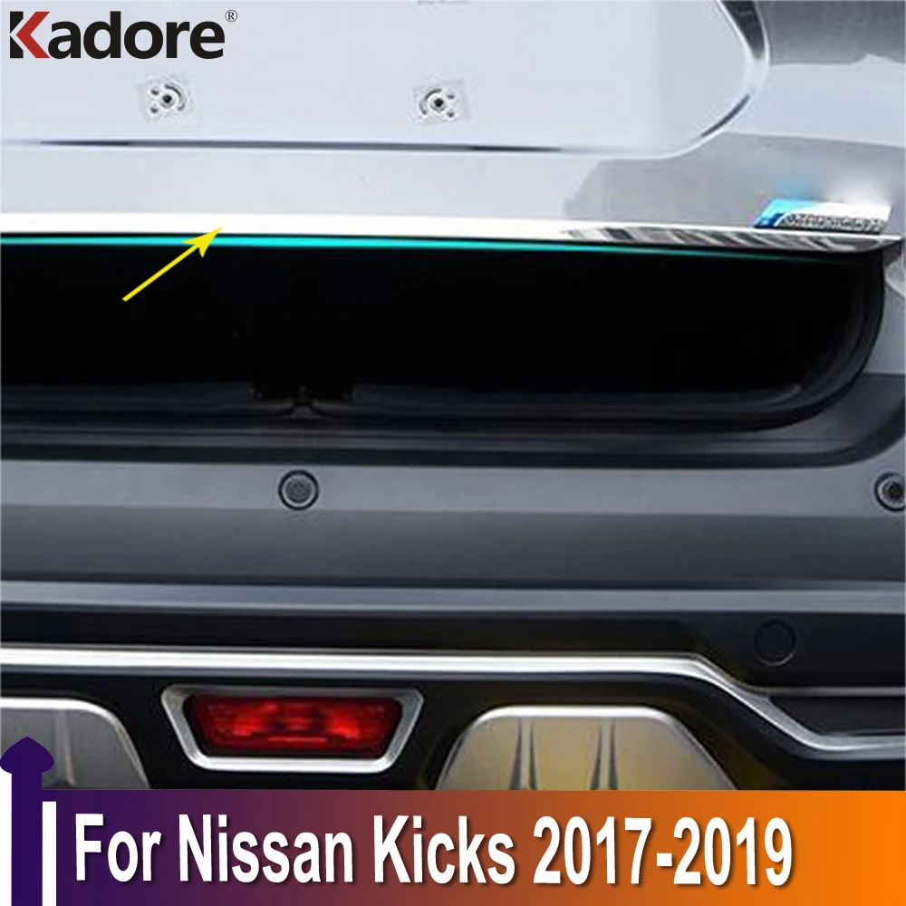For Nissan Kicks 2017 2018 2019 Stainless Steel Rear Trunk Lid Cover